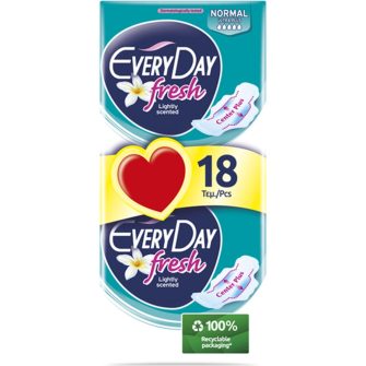 absorbante igienice everyday fresh ultra plus normal - 18buc